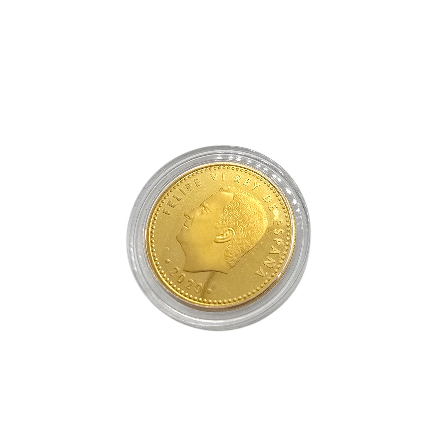 Estuche con moneda conmemorativa 100 euro, UEFA EURO 2020 en oro de 999 milésimas.