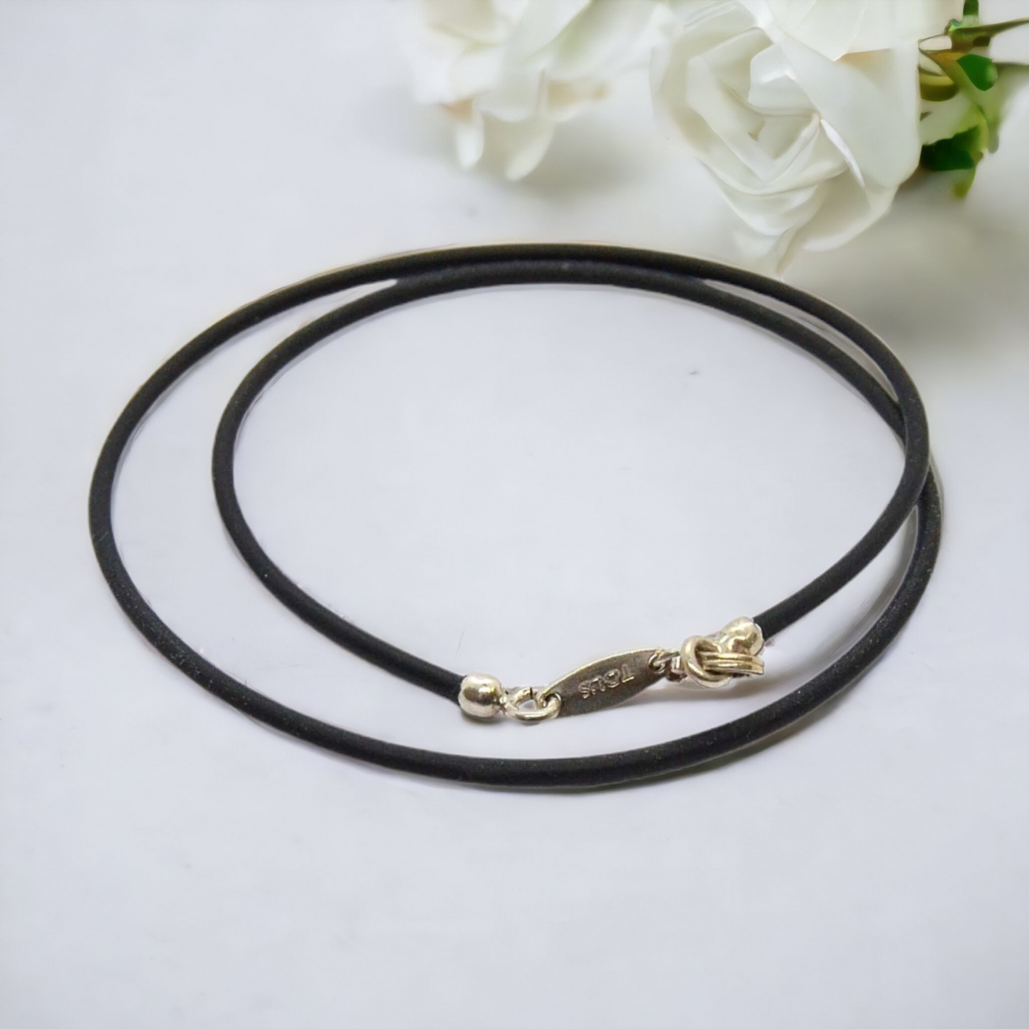 Cadena Tous Chokers Caucho y cierre de Plata