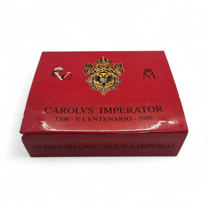 Moneda de España 5.000 Pesetas de oro V Centenario Carlos V año 2000 FNMT