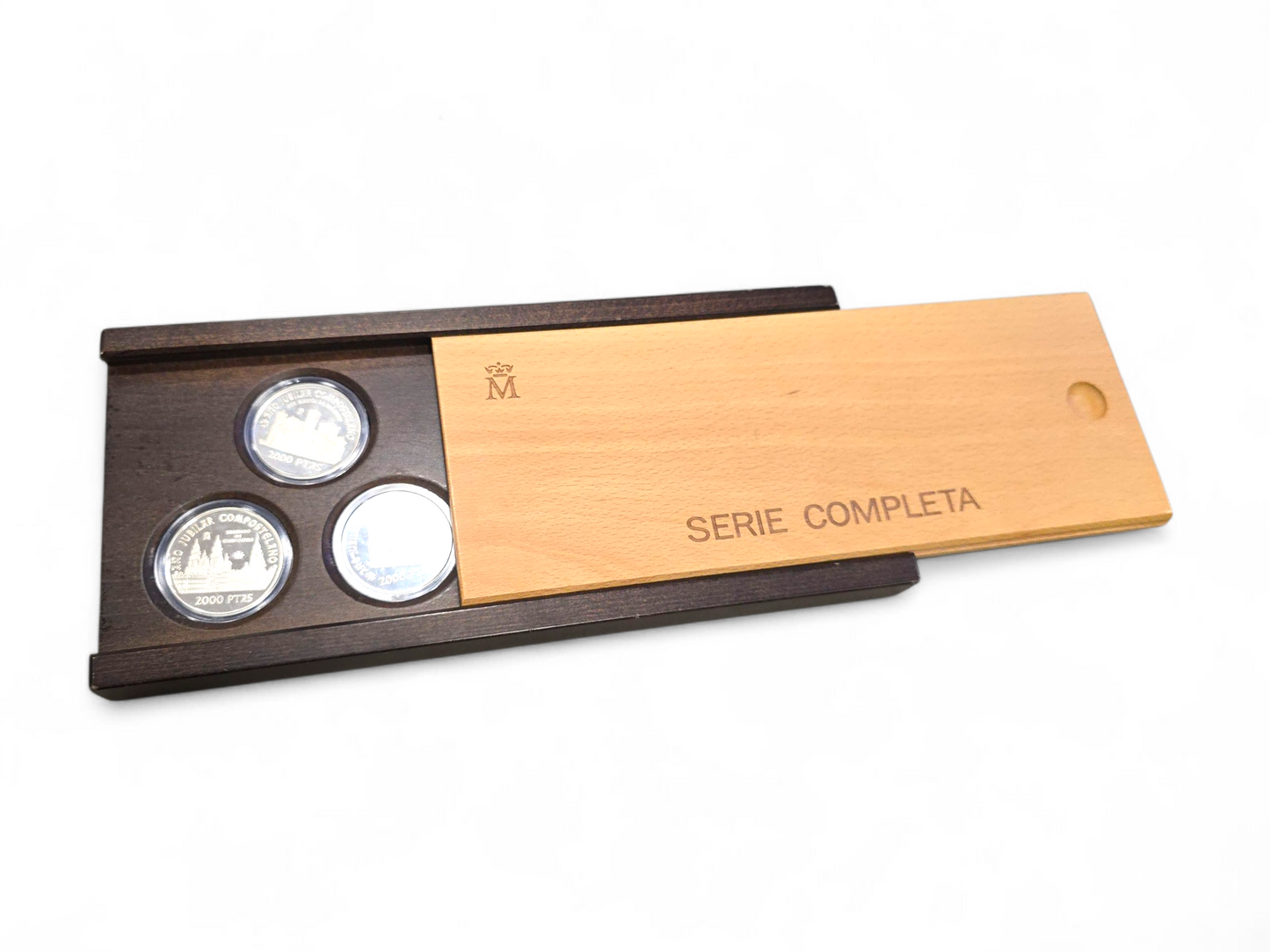 Colección Oficial FNMT – Juego Completo de Plata y Oro Año Jubilar Compostelano 1999