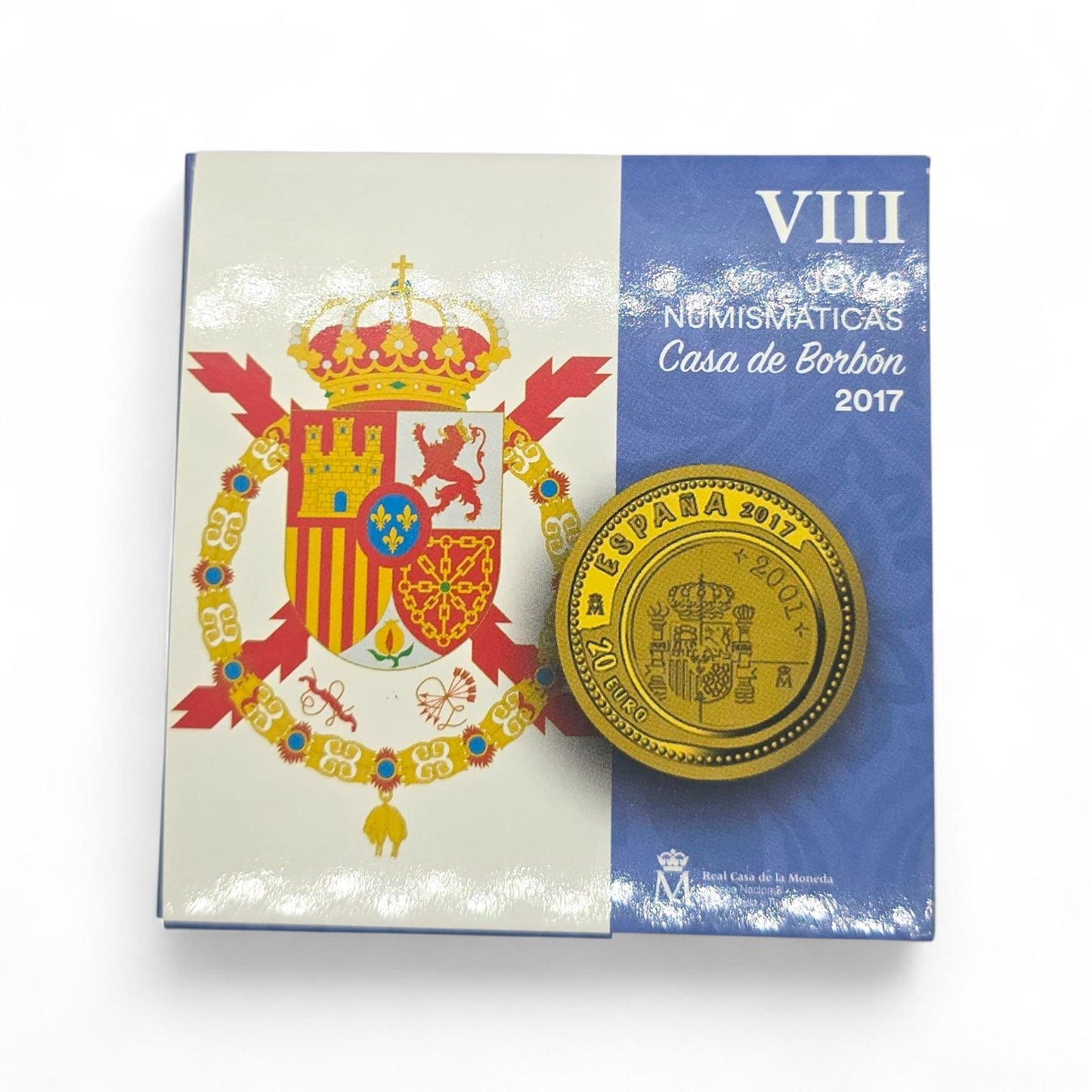 Moneda de 20€ en oro de FNMT - VIII Joyas Numismáticas 2017 - Casa de Borbón