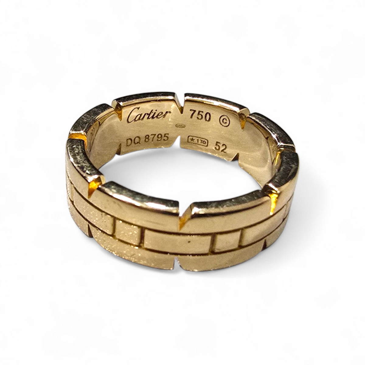 Anillo Cartier Tank Française oro 18k - Talla 52.