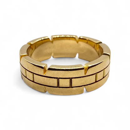 Anillo Cartier Tank Française oro 18k - Talla 52.