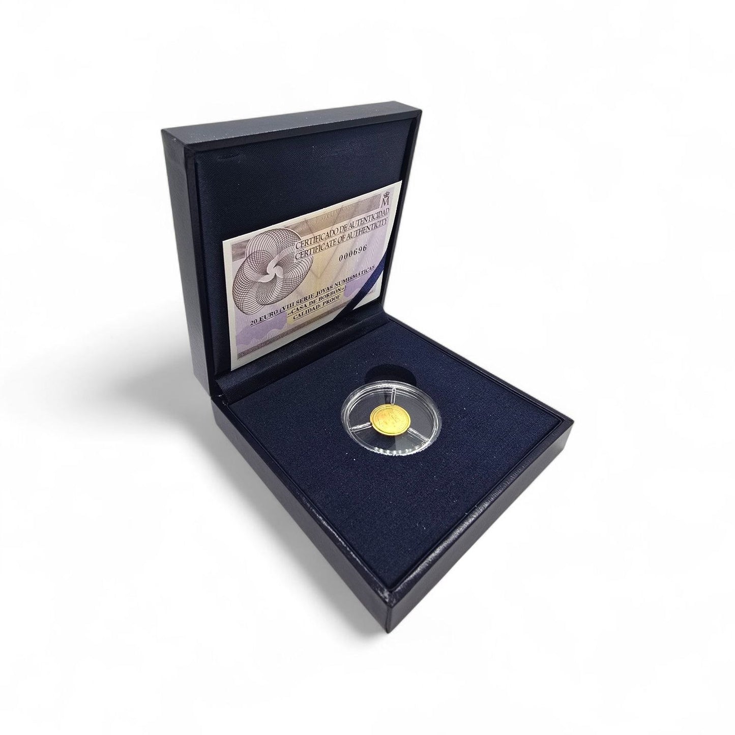 Moneda de 20€ en oro de FNMT - VIII Joyas Numismáticas 2017 - Casa de Borbón