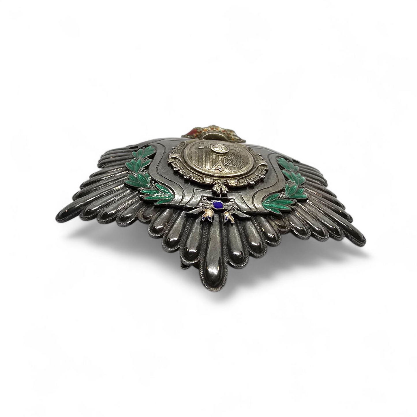 EXCEPCIONAL PLACA DE PECHO DEL CLERO CASTRENSE – ALFONSO XIII – PLATA – ORIGINAL DE ÉPOCA