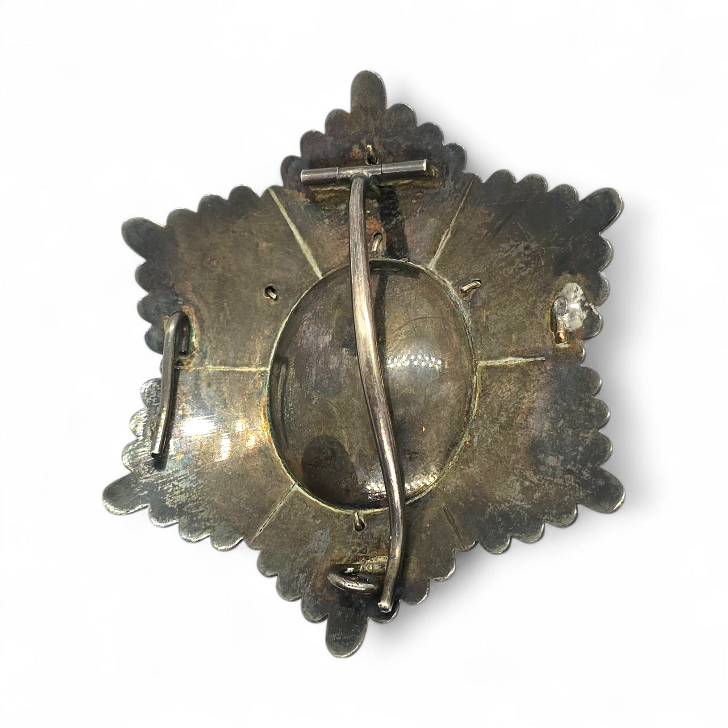 EXCEPCIONAL PLACA DE PECHO DEL CLERO CASTRENSE – ALFONSO XIII – PLATA – ORIGINAL DE ÉPOCA