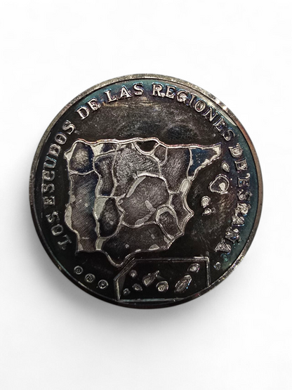 Colección Exclusiva: 16 Monedas de Plata Pura 999 de los Escudos de las Regiones de España