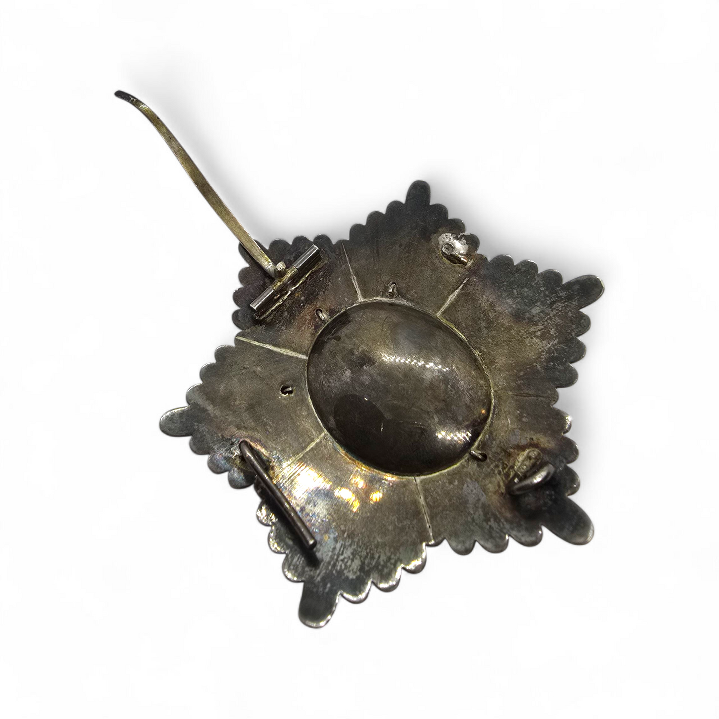 EXCEPCIONAL PLACA DE PECHO DEL CLERO CASTRENSE – ALFONSO XIII – PLATA – ORIGINAL DE ÉPOCA