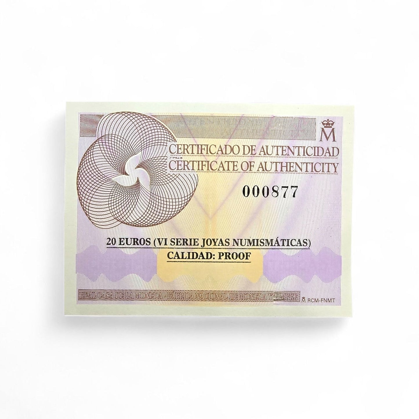 Moneda 20€ oro 2015 (FNMT) VI Serie de Joyas Numismáticas