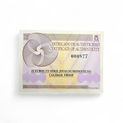 Moneda 20€ oro 2015 (FNMT) VI Serie de Joyas Numismáticas