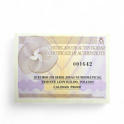 Moneda 20€ oro 2011 FNMT Joyas Numismaticas Visigodo
