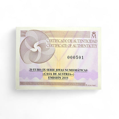 Moneda ORO 20€ (2019) - Joyas Numismáticas IX: Casa de Austria (FNMT)