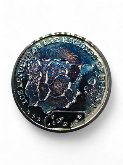Colección Exclusiva: 16 Monedas de Plata Pura 999 de los Escudos de las Regiones de España