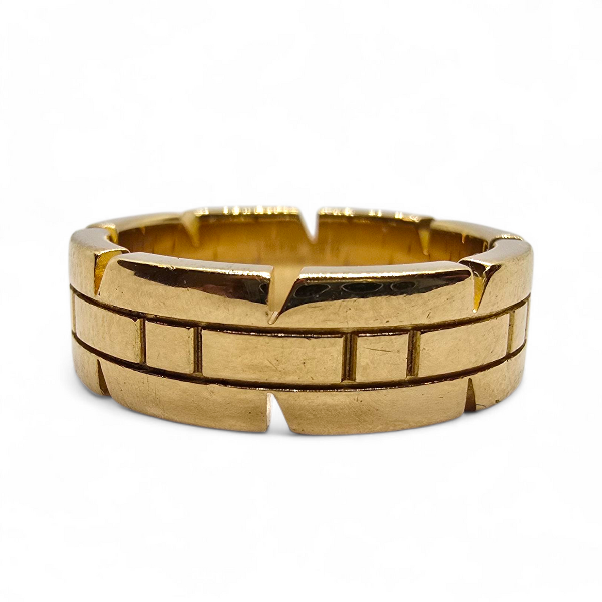 Anillo Cartier Tank Française oro 18k - Talla 52.