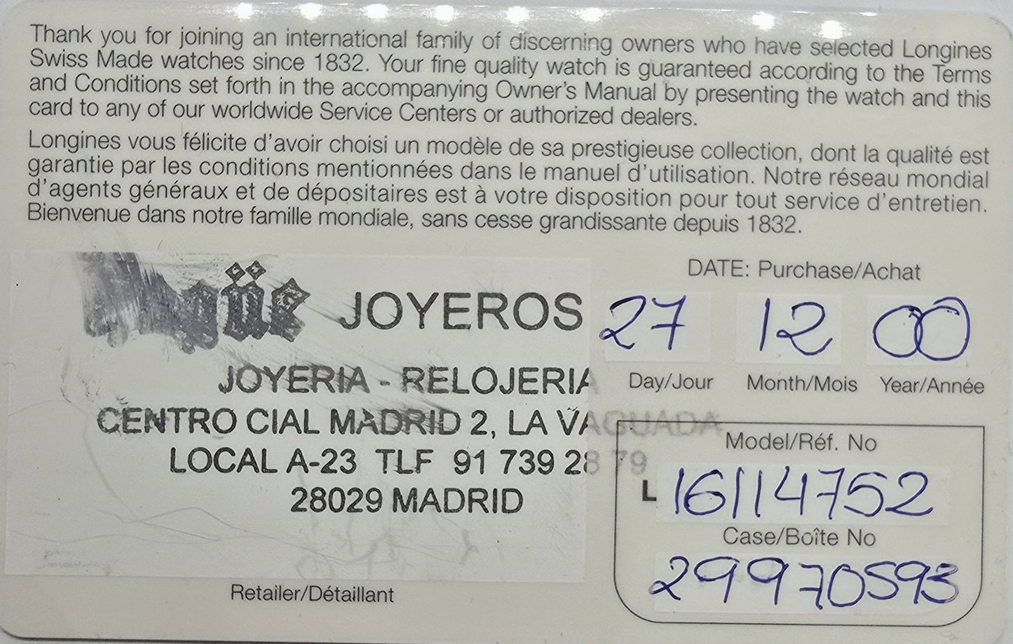 Longines Conquest Heritage 35mm - Ref. L1.611.4 - Automático - Re-edición 1954