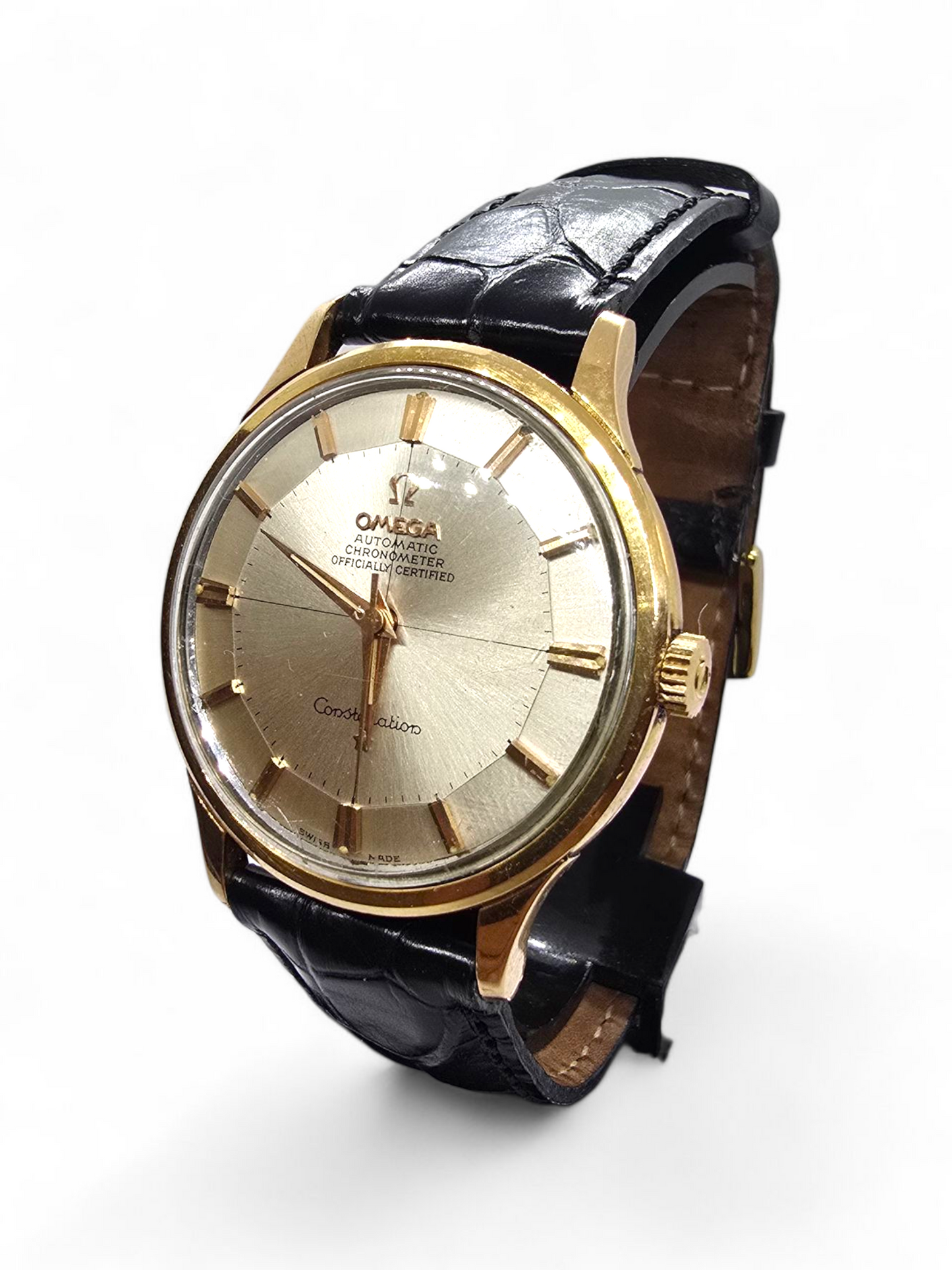 Omega Constellation "Pie Pan" Automático – Oro Amarillo 18 Quilates
