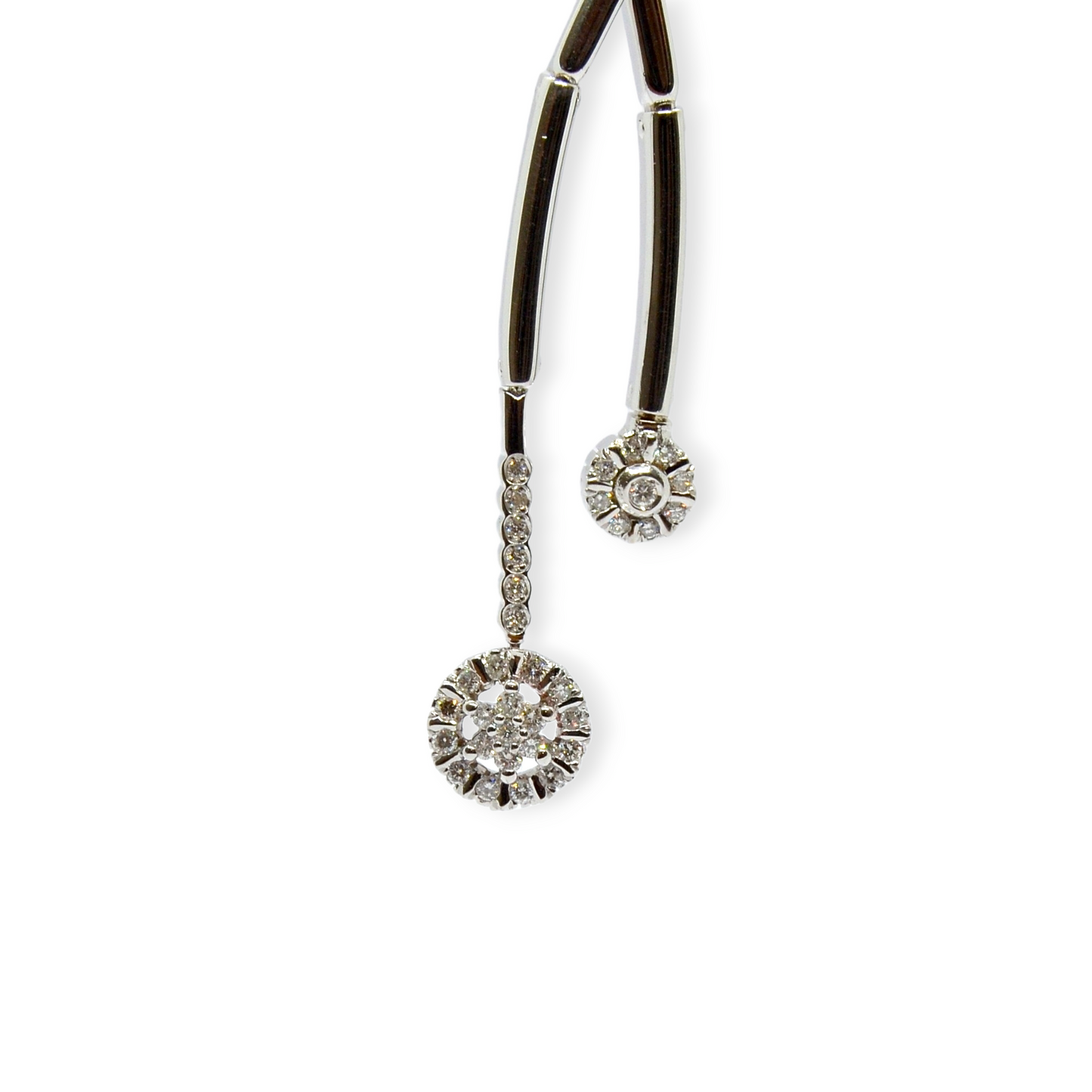 Gargantilla oro blanco 18 K y diamantes