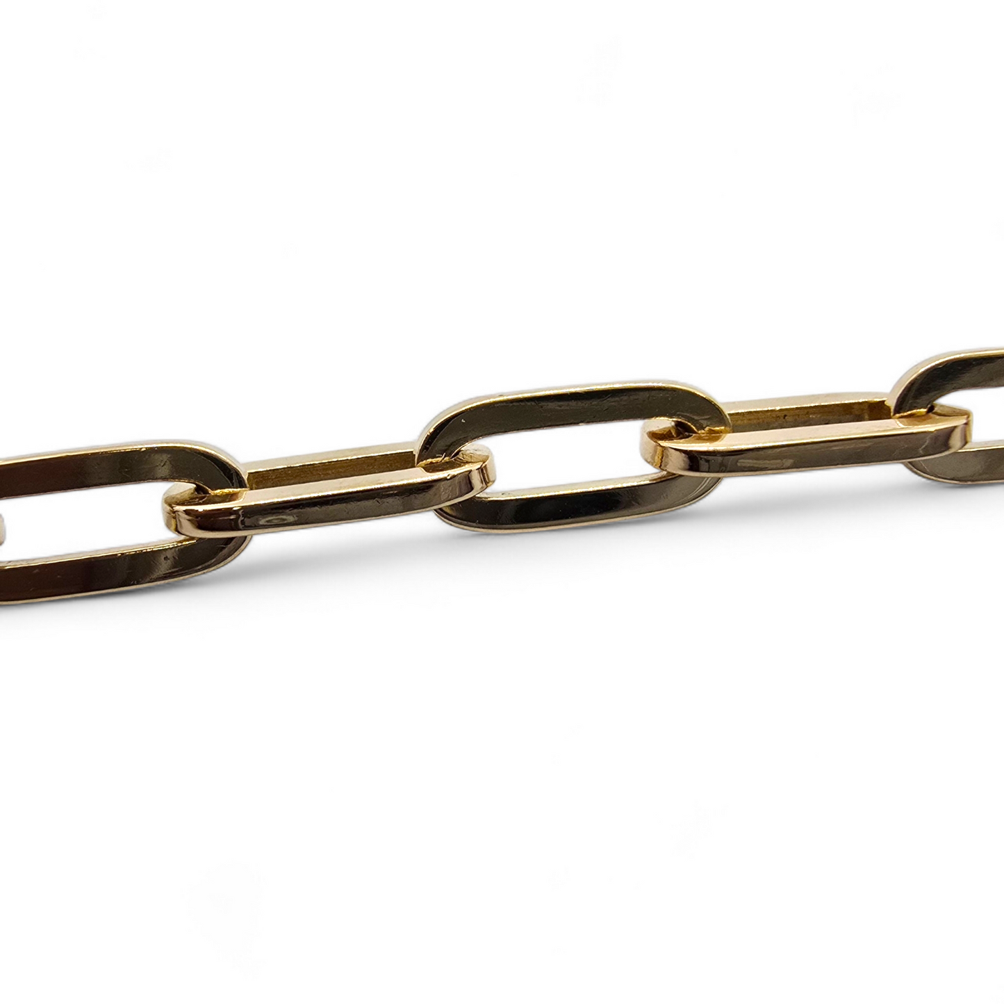 Pulsera de eslabón forsat en oro amarillo de 18 Kt