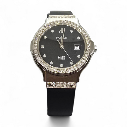 Hublot MDM Genève Classic 28 mm Diamonds – Ref. 1391L.5.054 – Señora – Excelente Estado