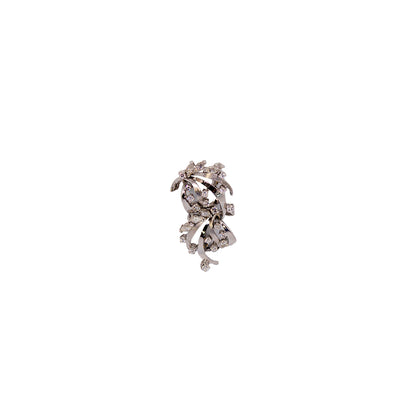 Broche en oro blanco y diamantes